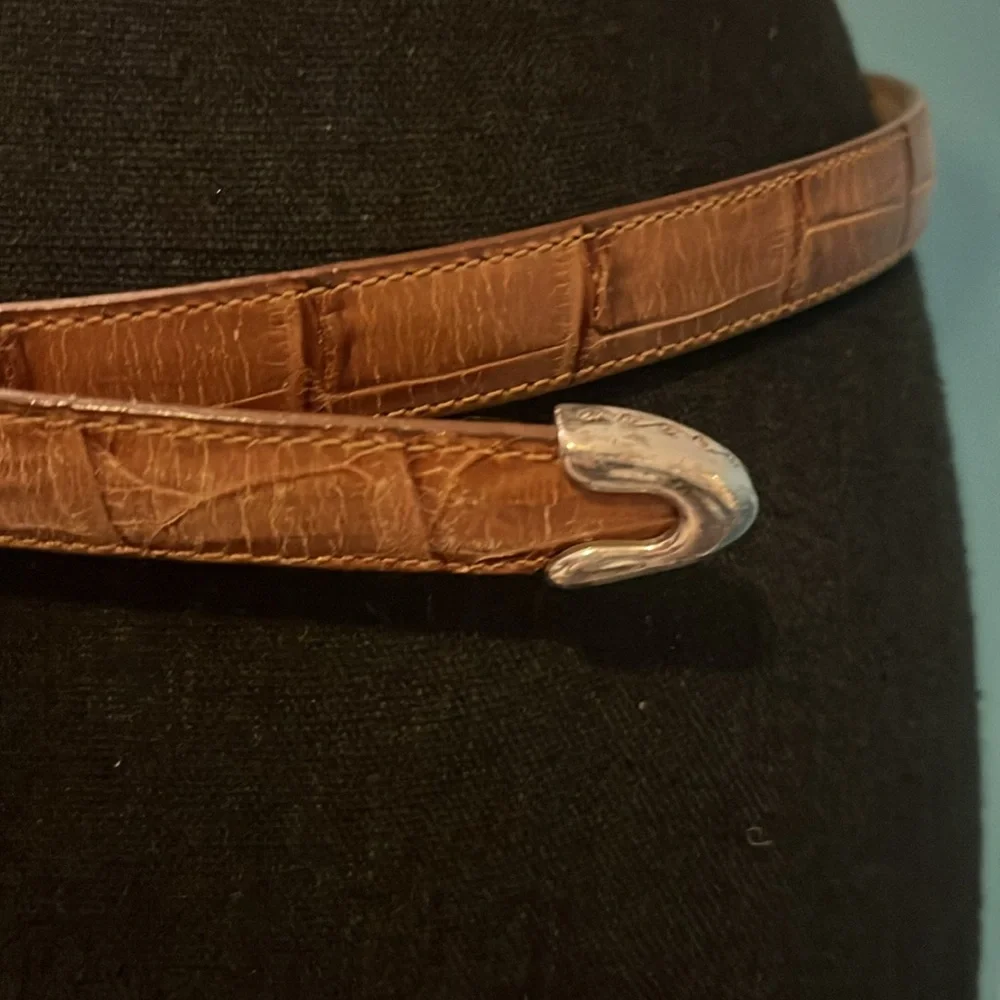 Brighton Brown with Silver Buckle Belt Size M/L